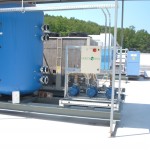 Chiller e serbatoio inerziale di accumulo acqua refrigerata