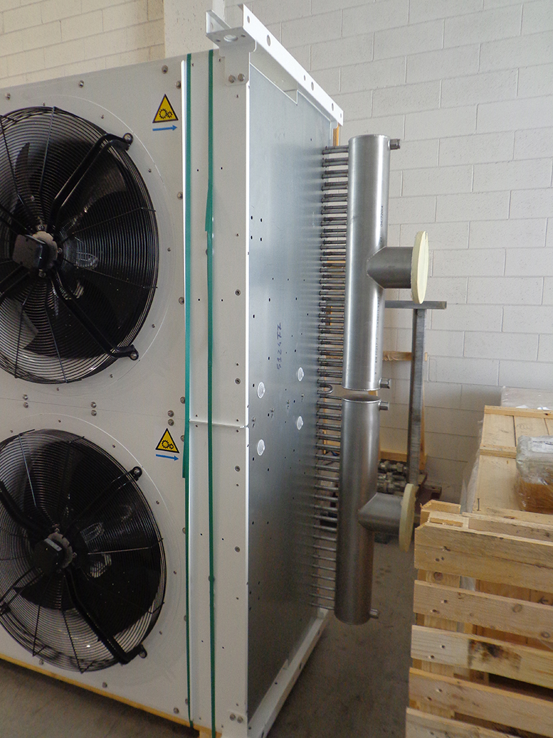 Tempco dry cooler condensatori ad aria raffreddamento in produzione polistirolo espanso