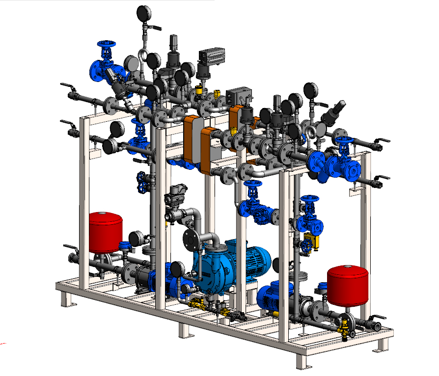 Tempco termoregolazione full inox pharma alimentare rendering 3D