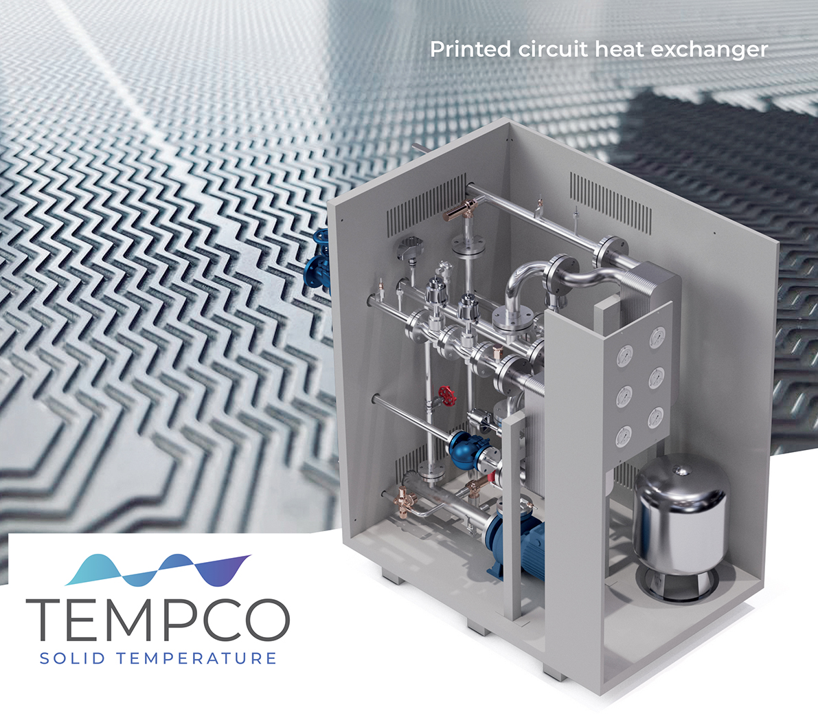 An image illustrating a Printed Circuit Heat Exchanger (PCHE); its high structural strength makes this type of exchanger an interesting choice for demanding applications in subsea environments.